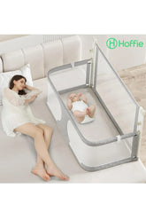 3in1 Katlanır Bebek Güvenlik Bariyeri,Yatak Üstü Bebek Beşiği,Koruyucu Birlikte Uyuma,Açılır Kapanır