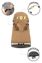 Balance Lüx Cotton Üç Kademeli Sallanan Ana Kucağı Katlanır (OYUNCAK APARATLI VE SEYAHAT ÇANTALI)