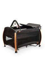 Maccon Goldie Alüminyum Kasa Park Yatak Sallanır Cibinlikli Oyun Parkı Beşik 70X110 Cm