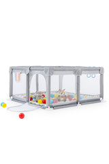 Playard Güvenli Bebek Ve Çocuk Oyun Alanı Oyun Parkı 120x120 Oyun Matı Topları Ve Yataklı
