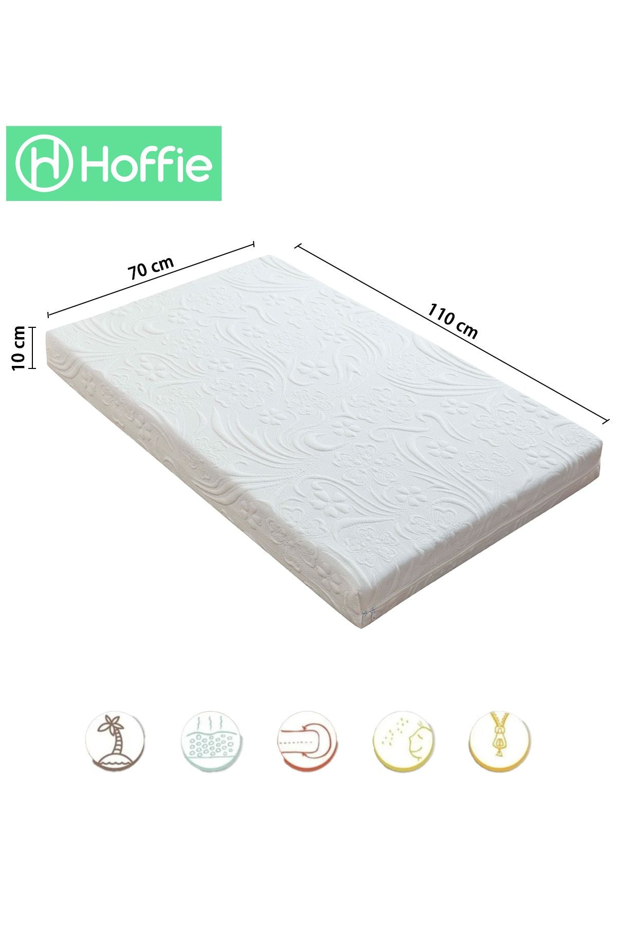 70X110 10 Cm PREMİUM BEBEK YATAĞI ORTOPEDİK İŞBİR PARK BEŞİK PARK YATAK YATAĞI ÇANTALI 70x110Cm