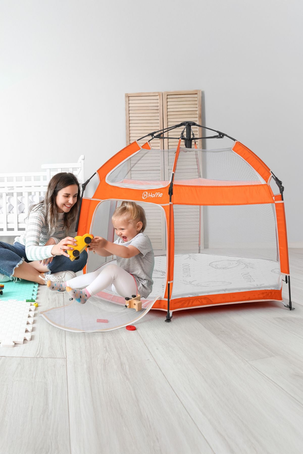 Foldy Plus Katlanabilir Bebek Ve Çocuk Oyun Parkı-Alüminyum-Kolay Kurulum,Oyun Matı Ve Toplar