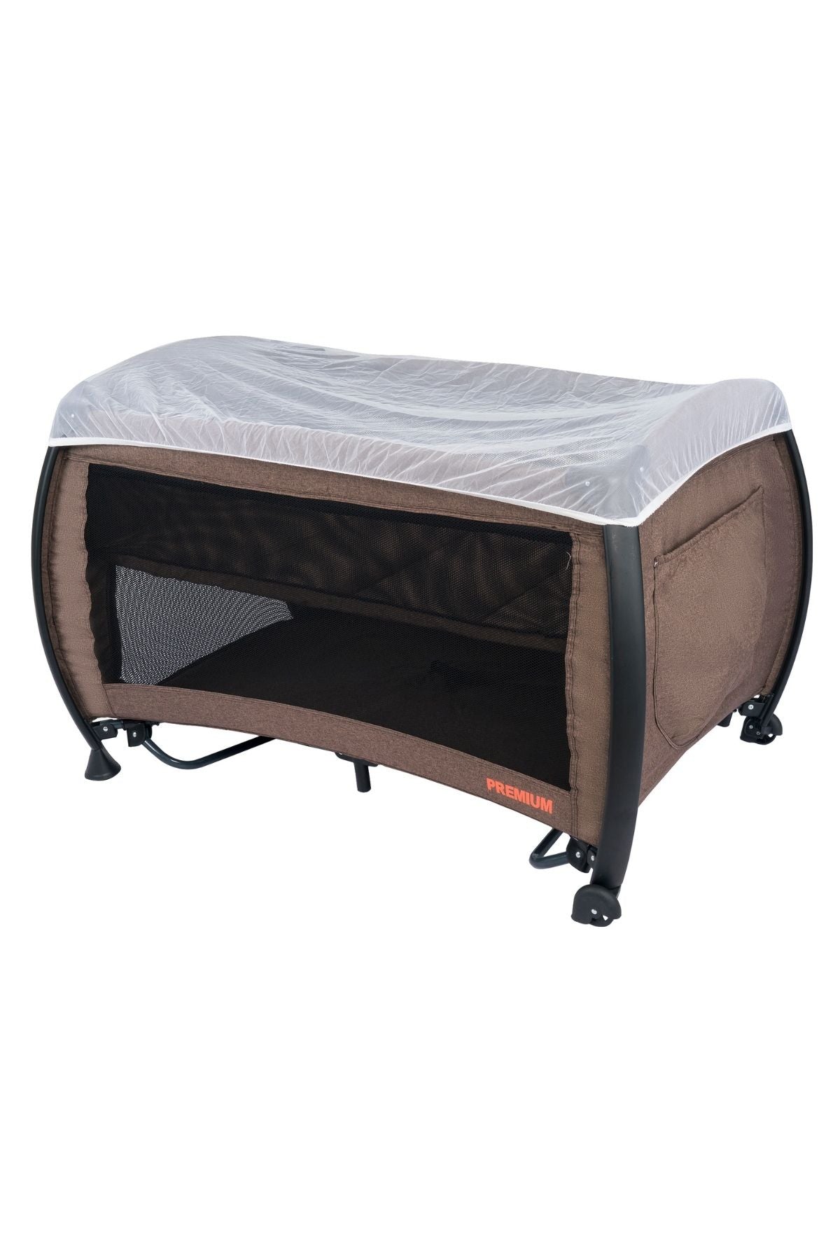 Maccon Prime Alüminyum Kasa Park Yatak Sallanır Cibinlikli Oyun Parkı Beşik 70X110 Cm