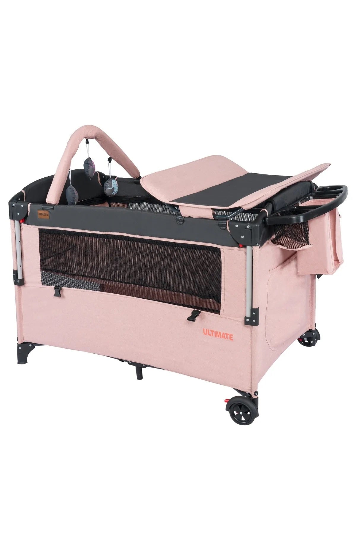 Mcn Ultima Anne Yanı Park Yatak Sallanır Cibinlikli Oyun Parkı Beşik 70X110 Cm