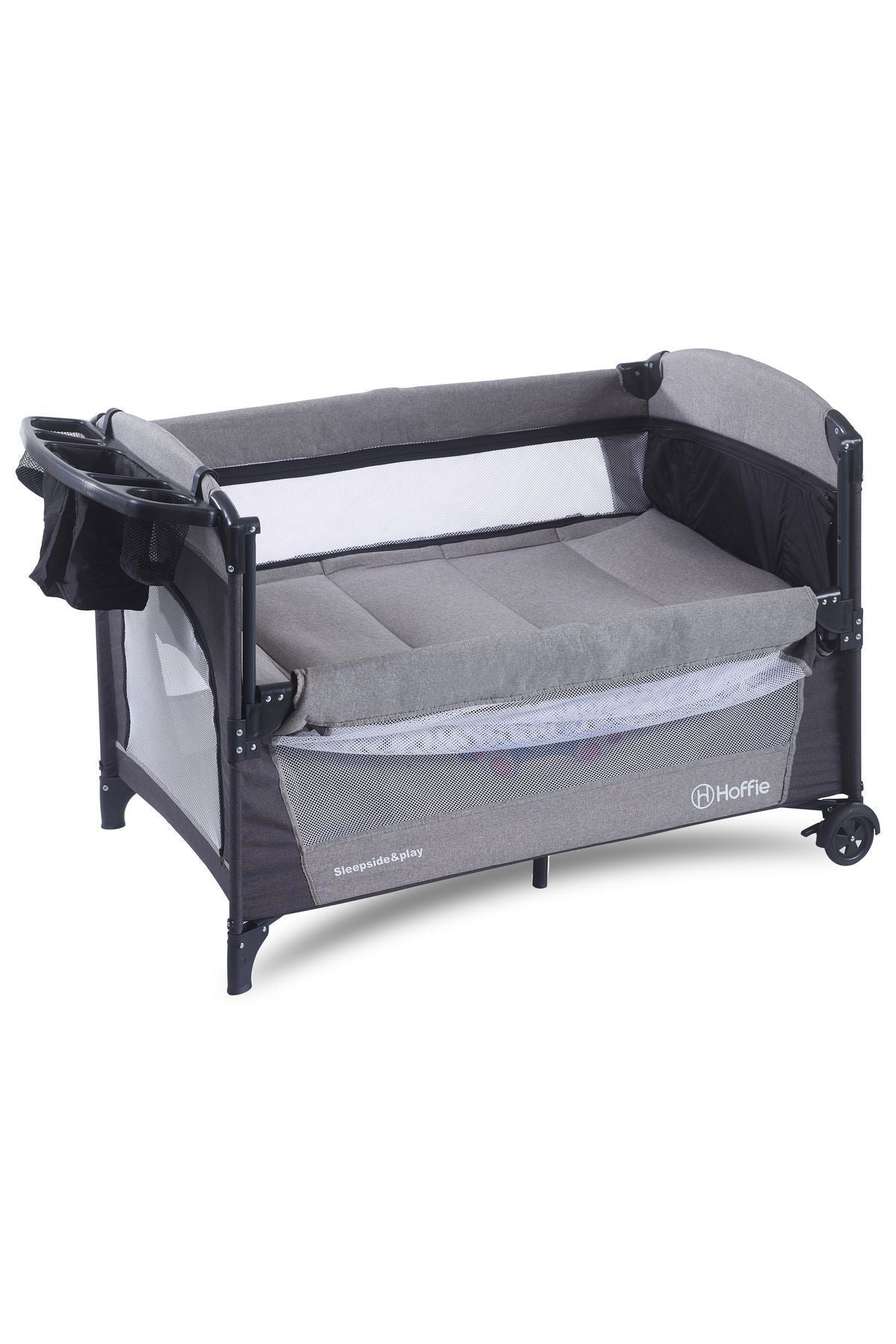 Sleep Side Play Anne Yanı Park Yatak Sallanır Cibinlikli Oyun Parkı Bebek Beşik 70x110 Cm Yataksız