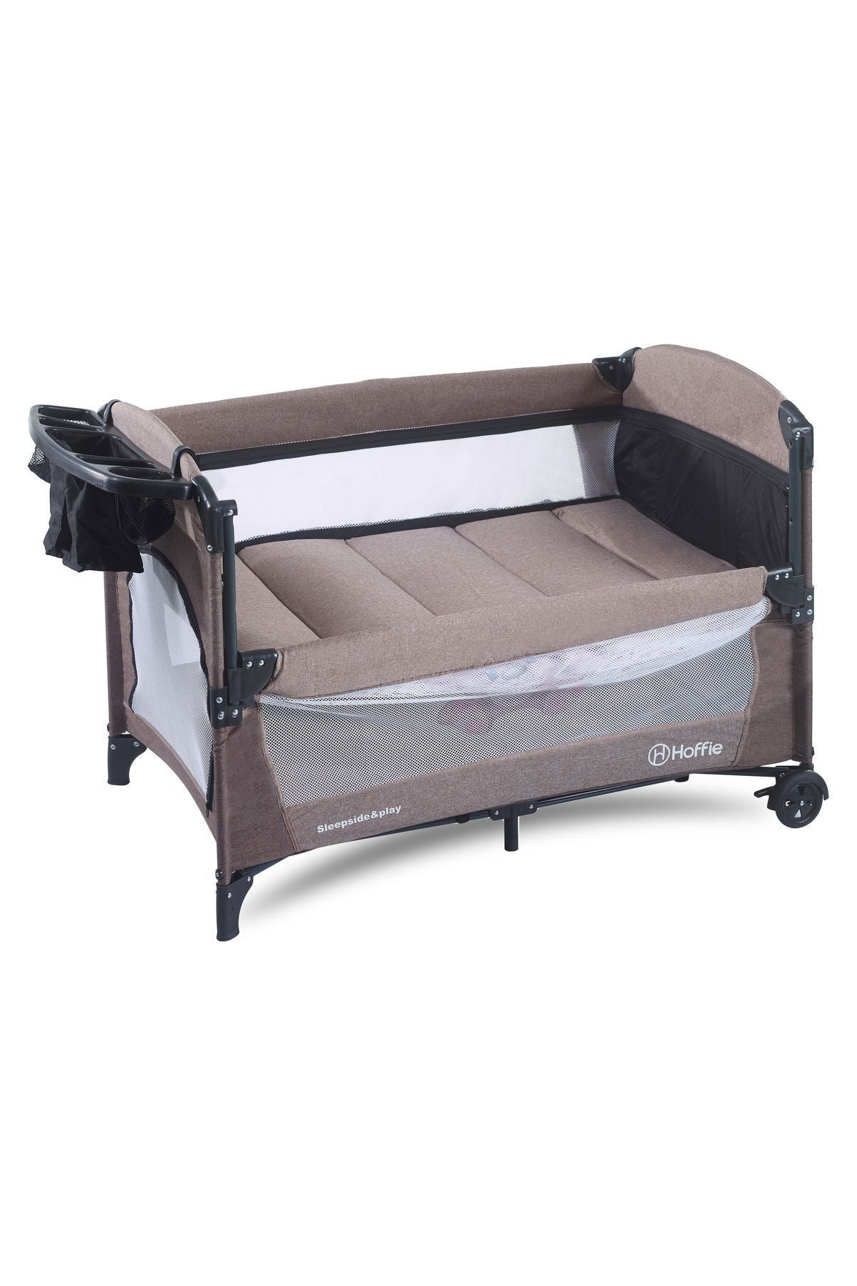 Sleep Side Play Anne Yanı Park Yatak Sallanır Cibinlikli Oyun Parkı Bebek Beşik 70x110 Cm Yataksız